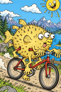 Blowfish on a Bike